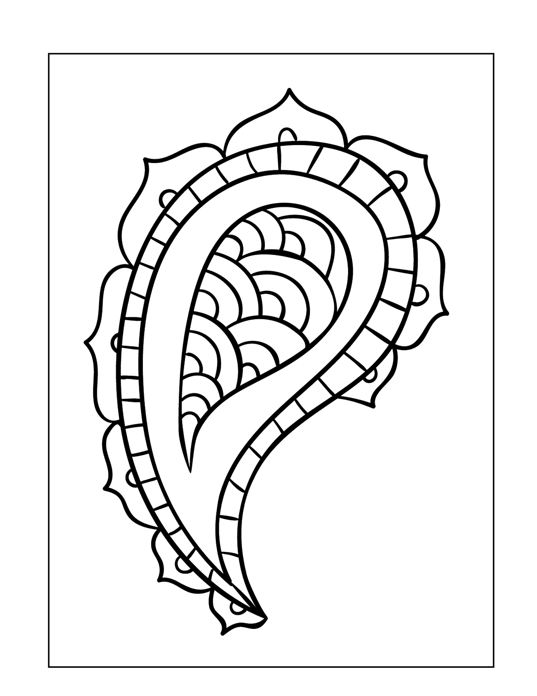 Paisley Coloring Pages