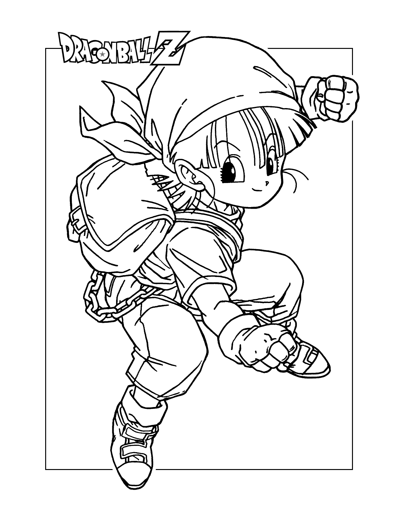 Pan Dragon Ball Z Coloring Pages