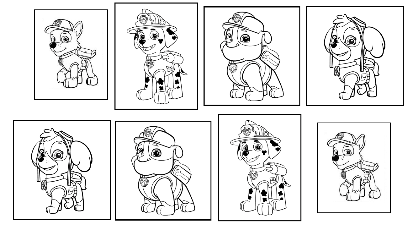 Paw Patrol Coloring Pages Printable Characters