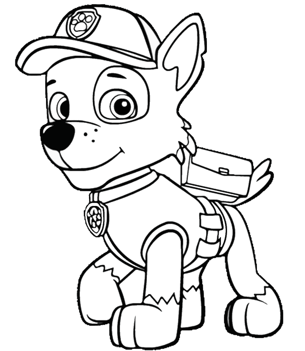 Paw Patrol Coloring Pages - Rocky