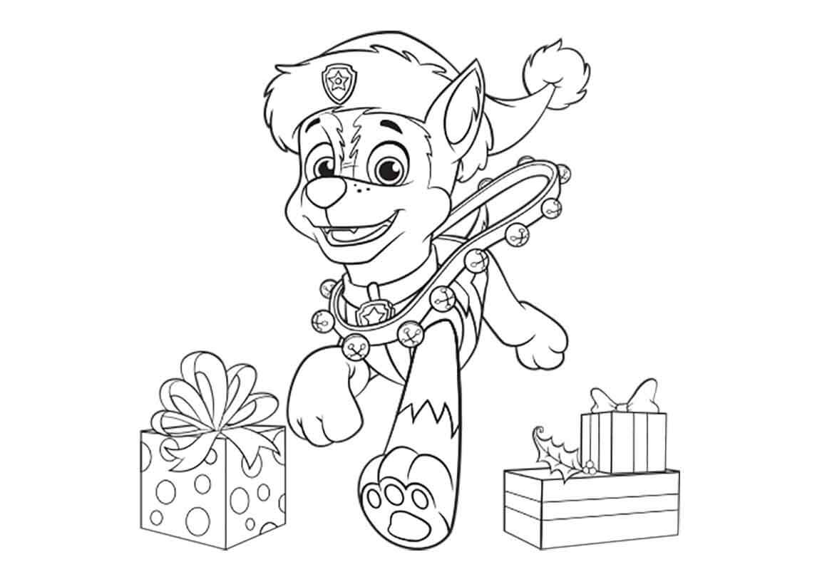 Paw Patrol Holiday Coloring Pages