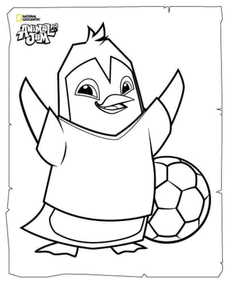 Penguin Animal Jam Coloring Pages