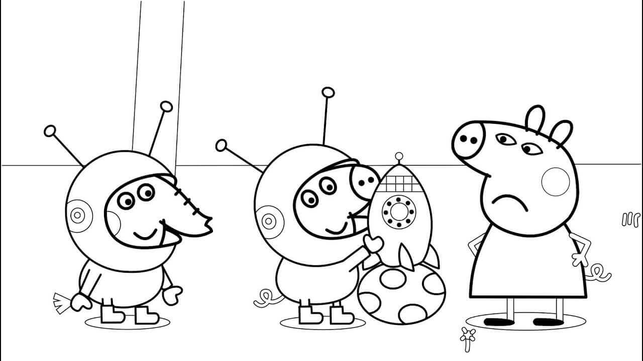 Peppa Pig Pictures to Color