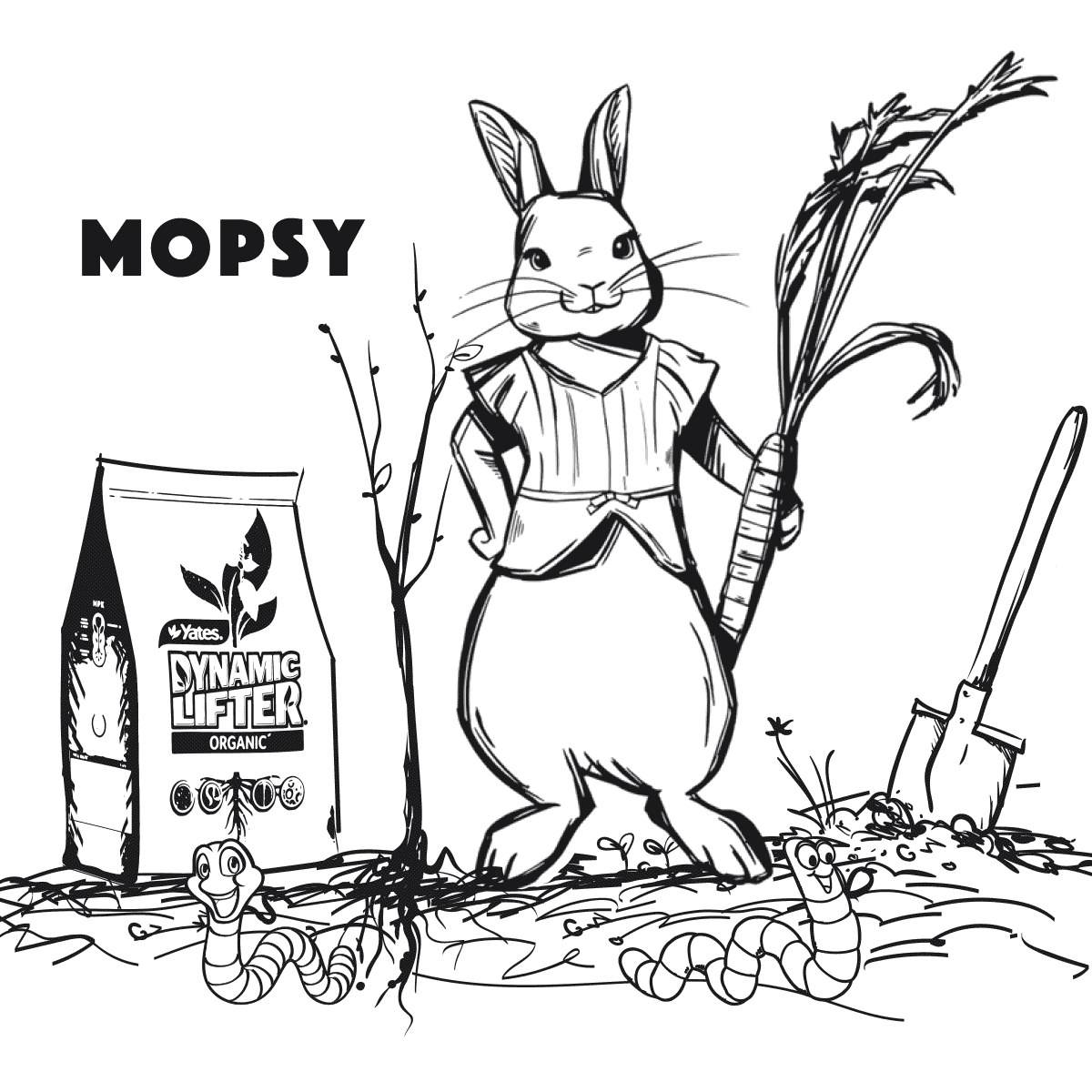 Peter Rabbit Movie Sketch Mopsy Coloring Pages