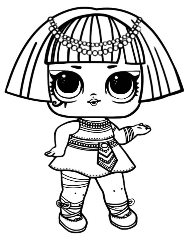Pharoh LOL Doll Coloring Pages