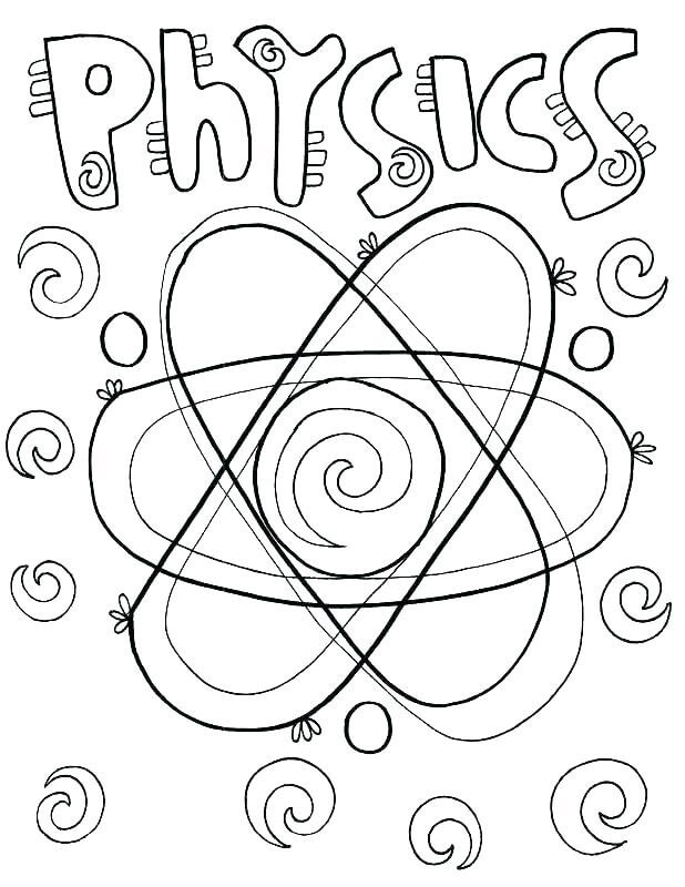 Physics Coloring Page