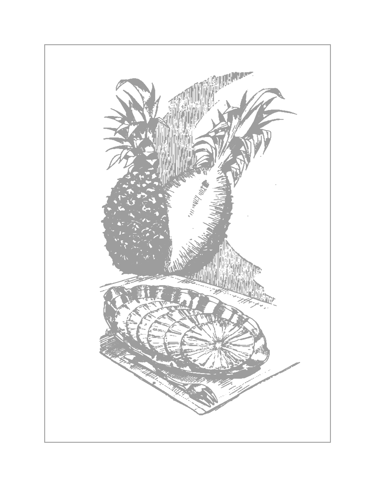Pineapple Traceable Coloring Sheet