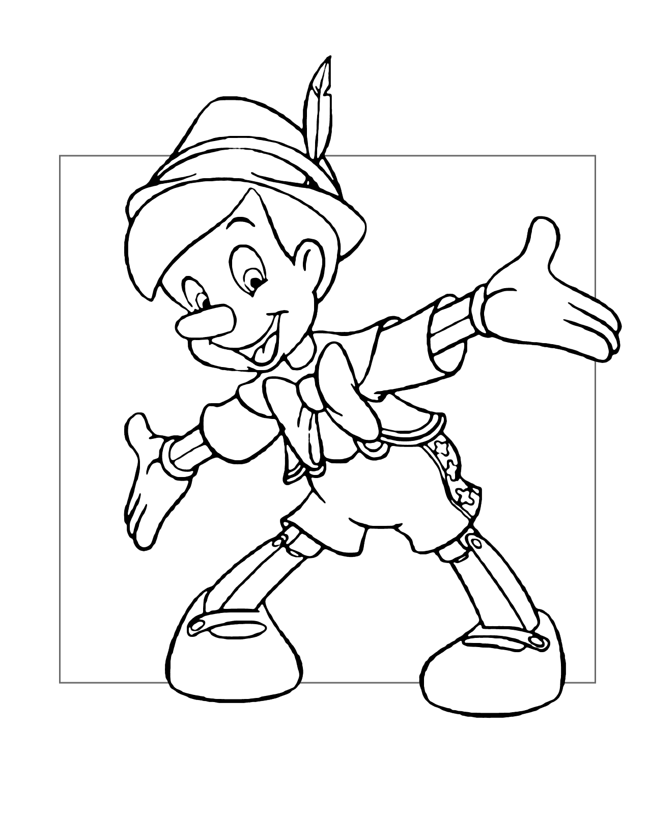 Pinocchio Coloring Page