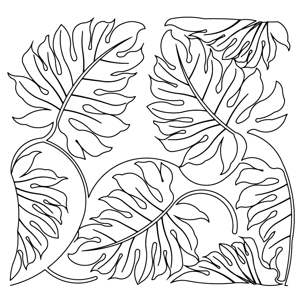 Plant Leaves Coloring Pages