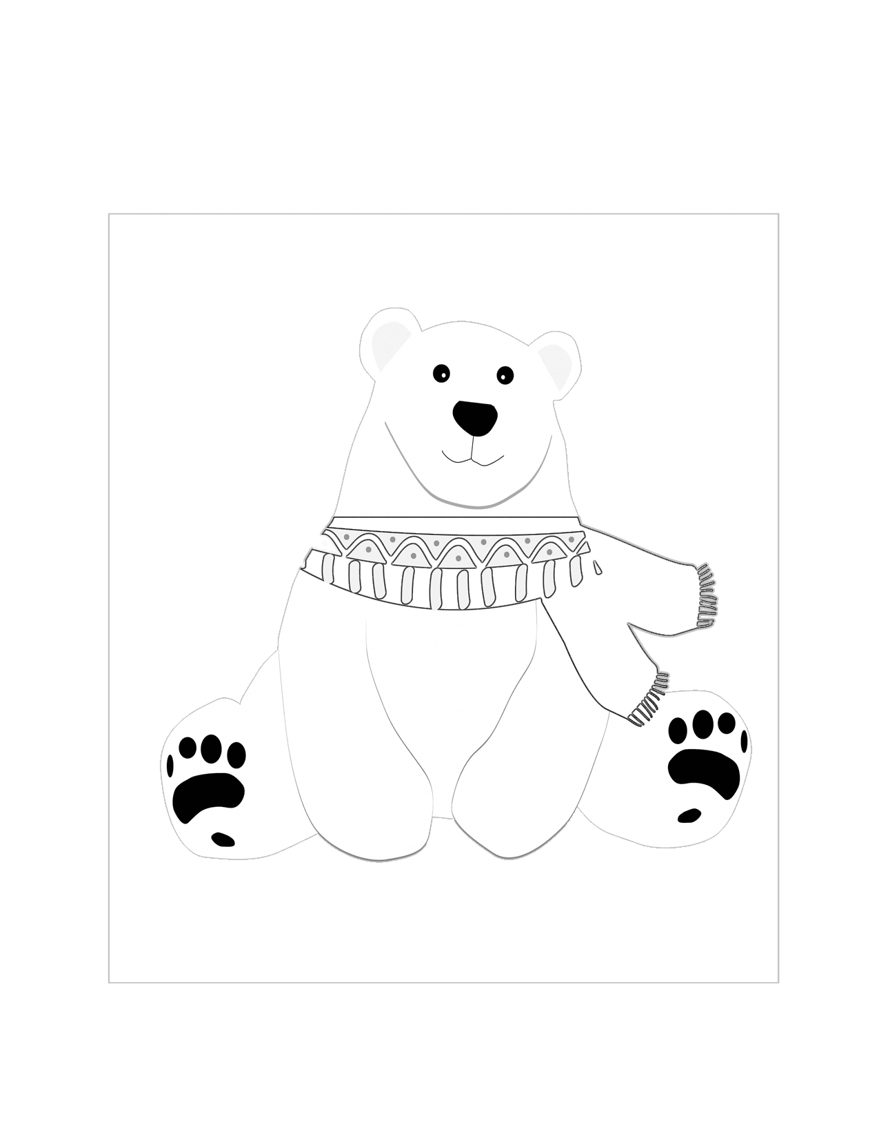 Polar Bear Coloring Page