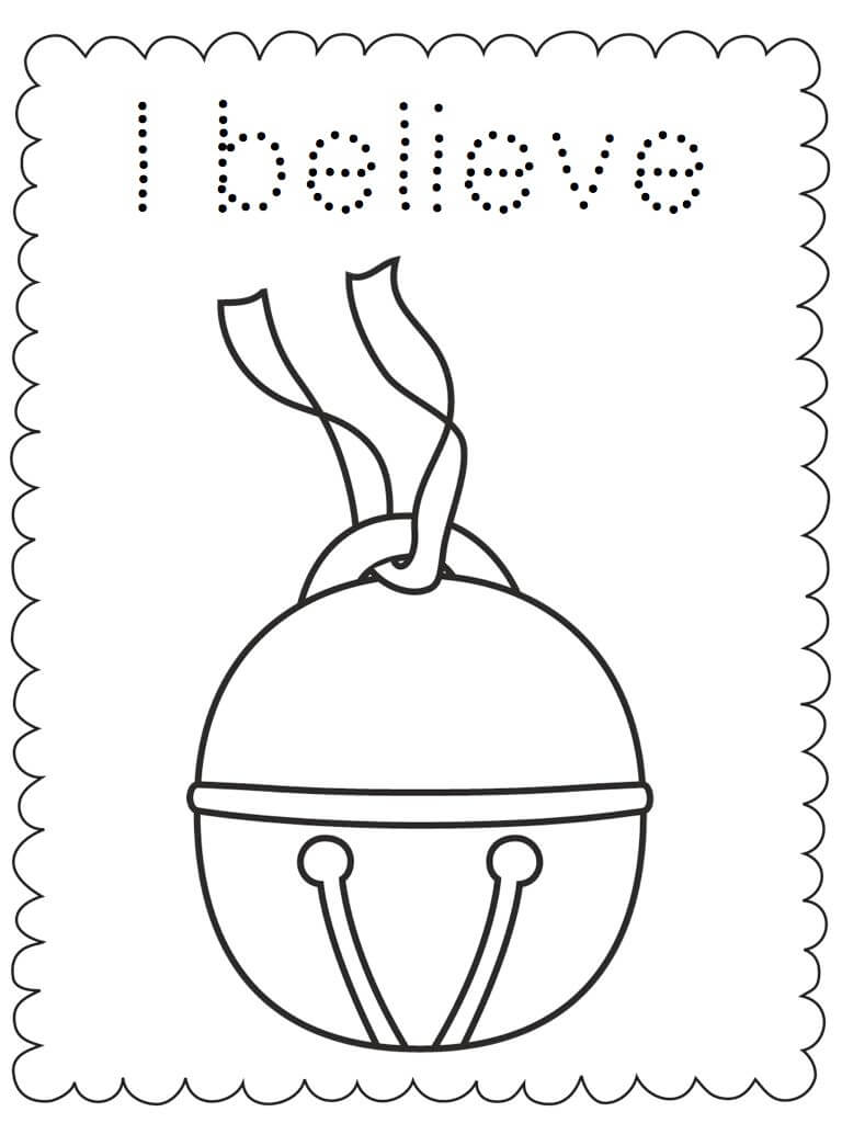 Polar Express Coloring Pages Believe