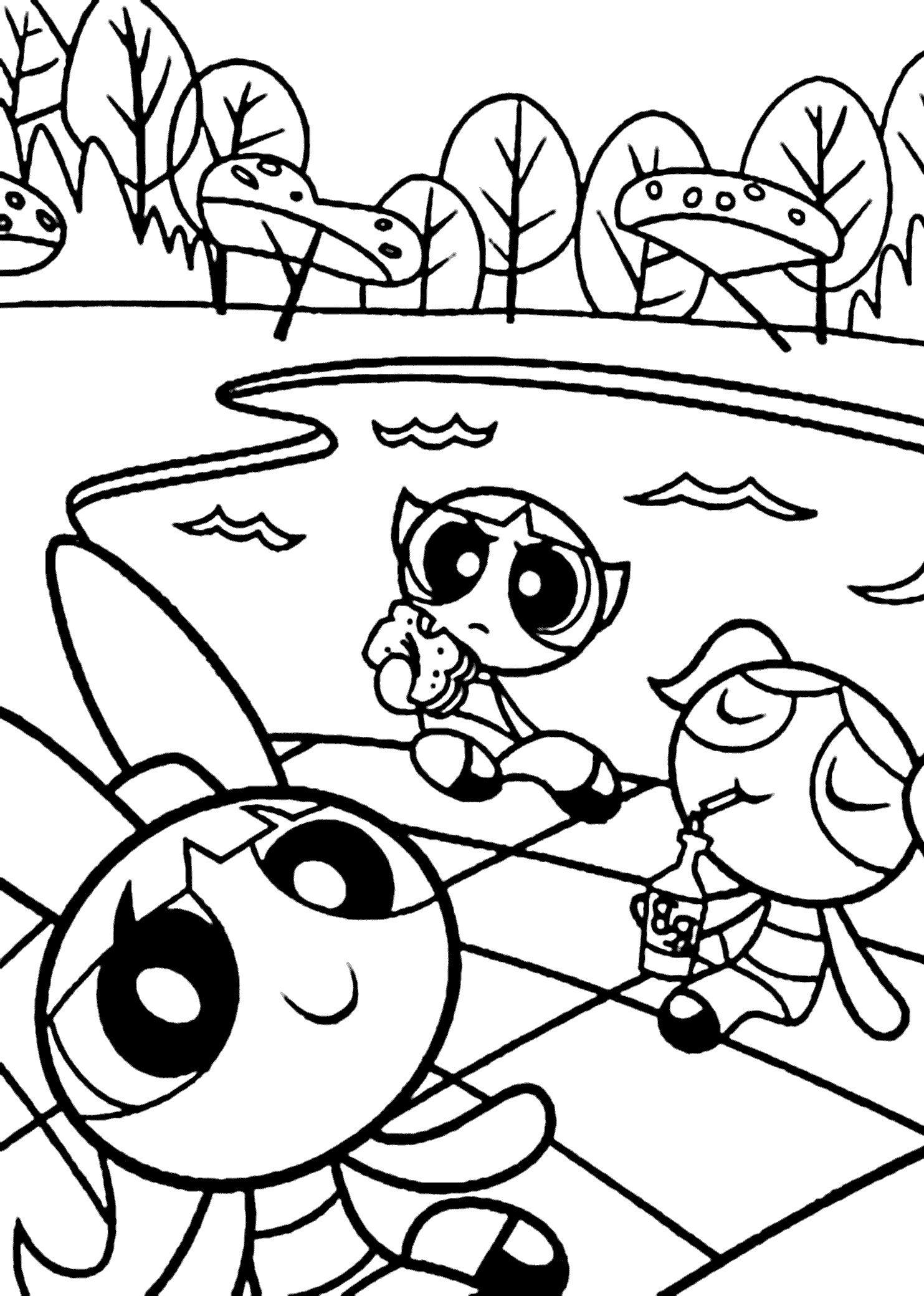 Powerpuff Girls Coloring Page