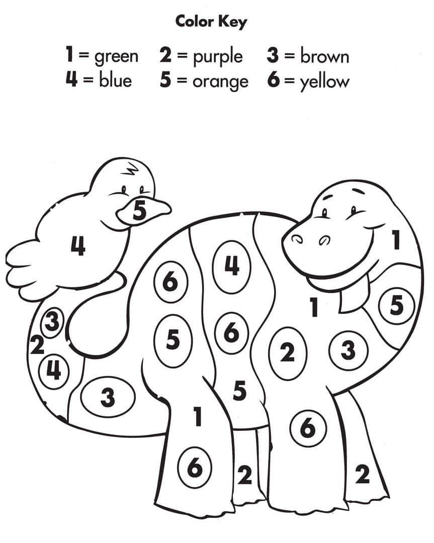 Preschool Color By Number
