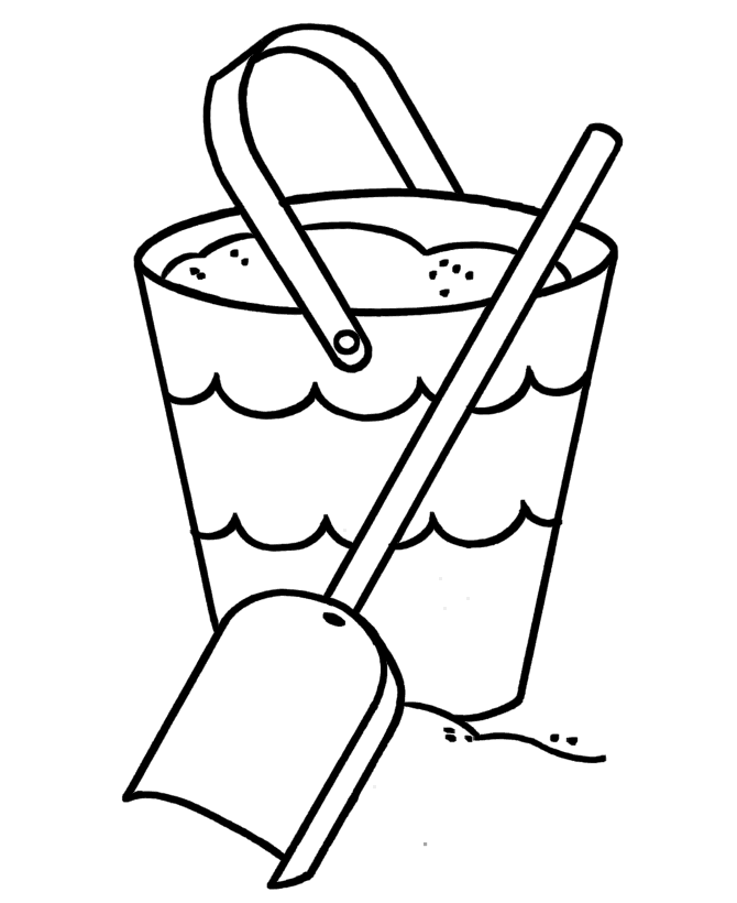 Preschool Coloring Pages Beach