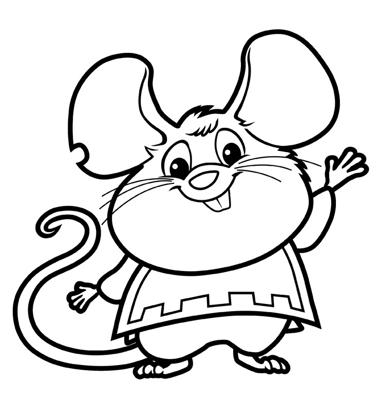 Preschool Coloring Pages Mouse
