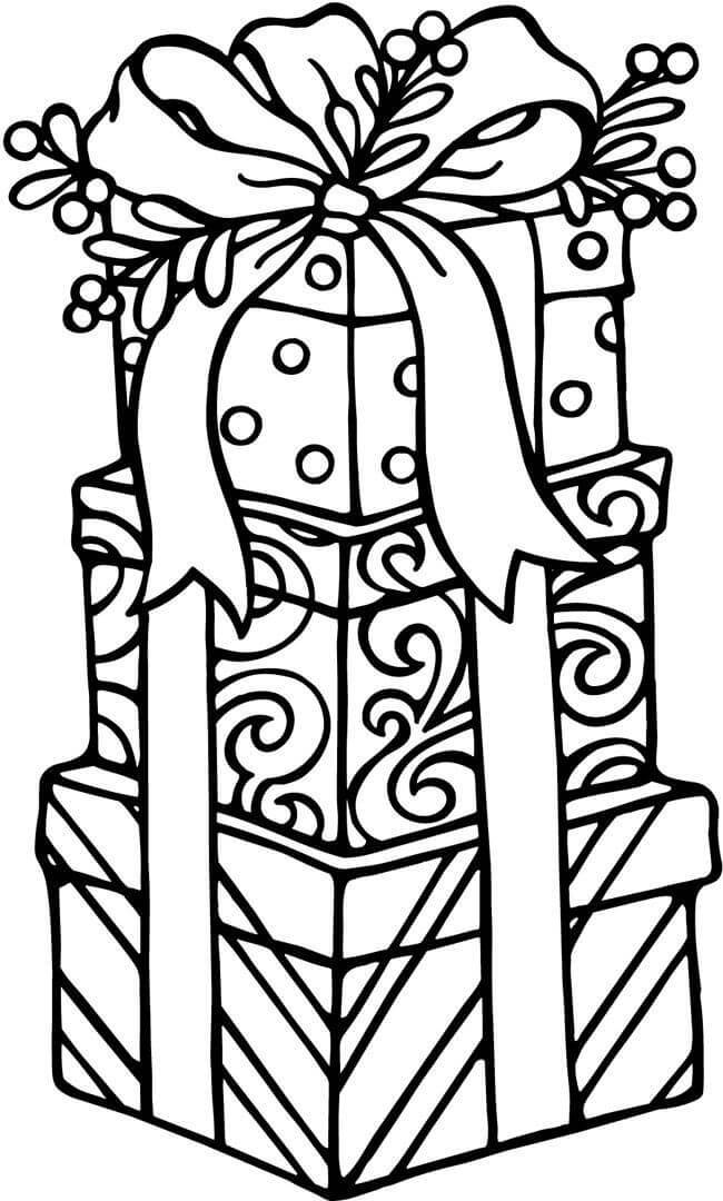 Presents Coloring Pages