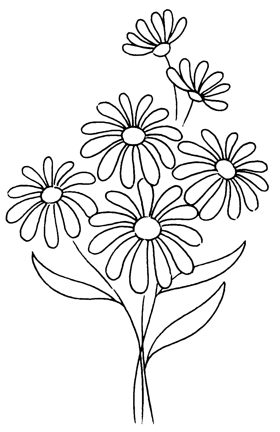 Pretty Daisy Flower Coloring Pages Coloring Rocks