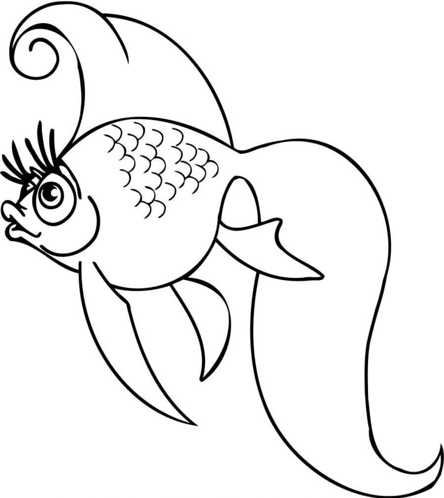 Pretty Fish Coloring Pages