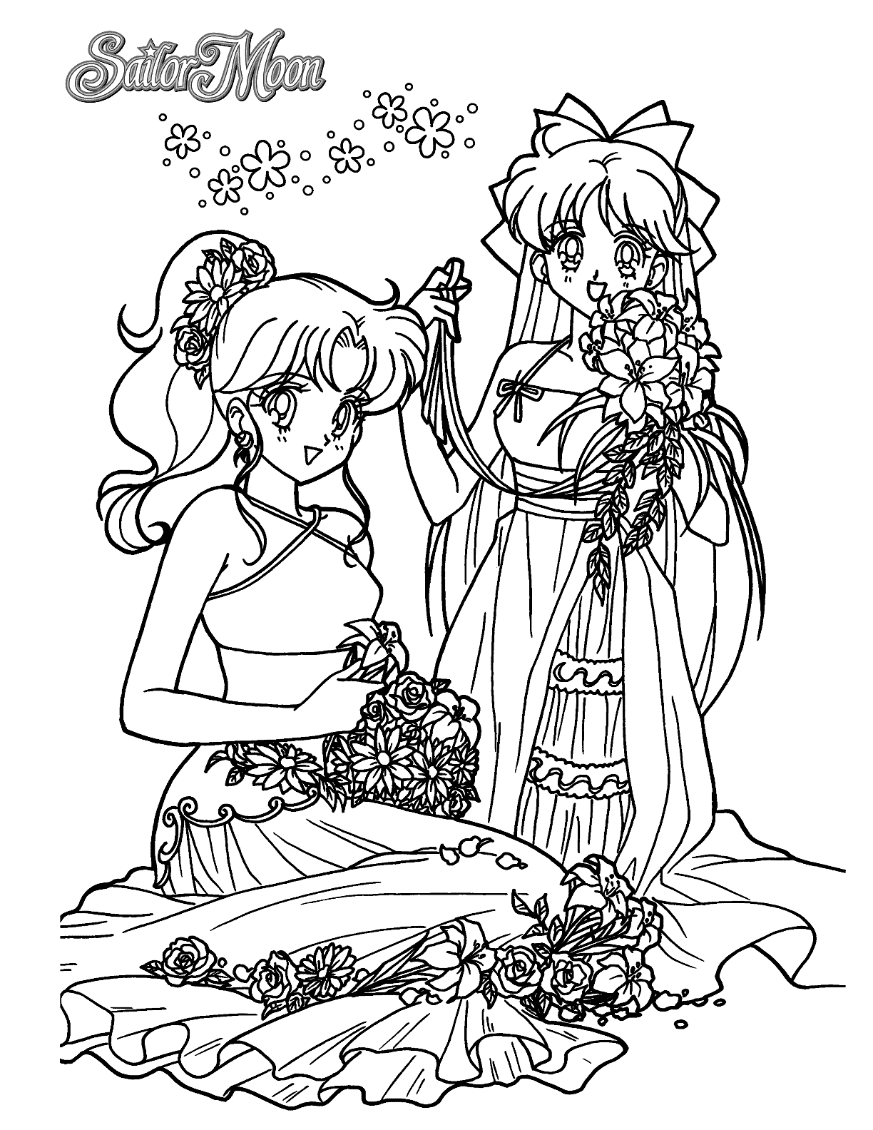 Pretty Sailor Moon Coloring Pages