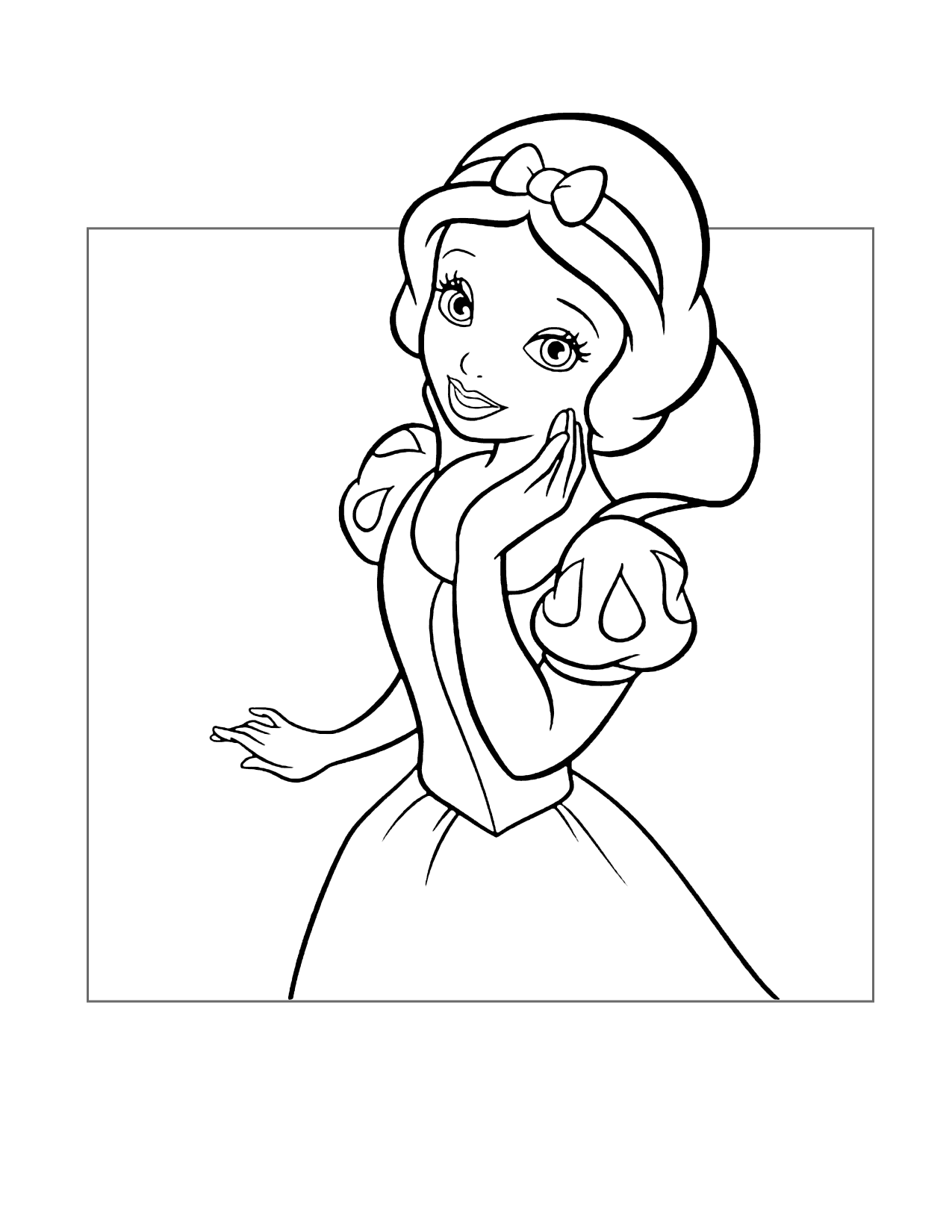 Pretty Snow White Coloring Pages