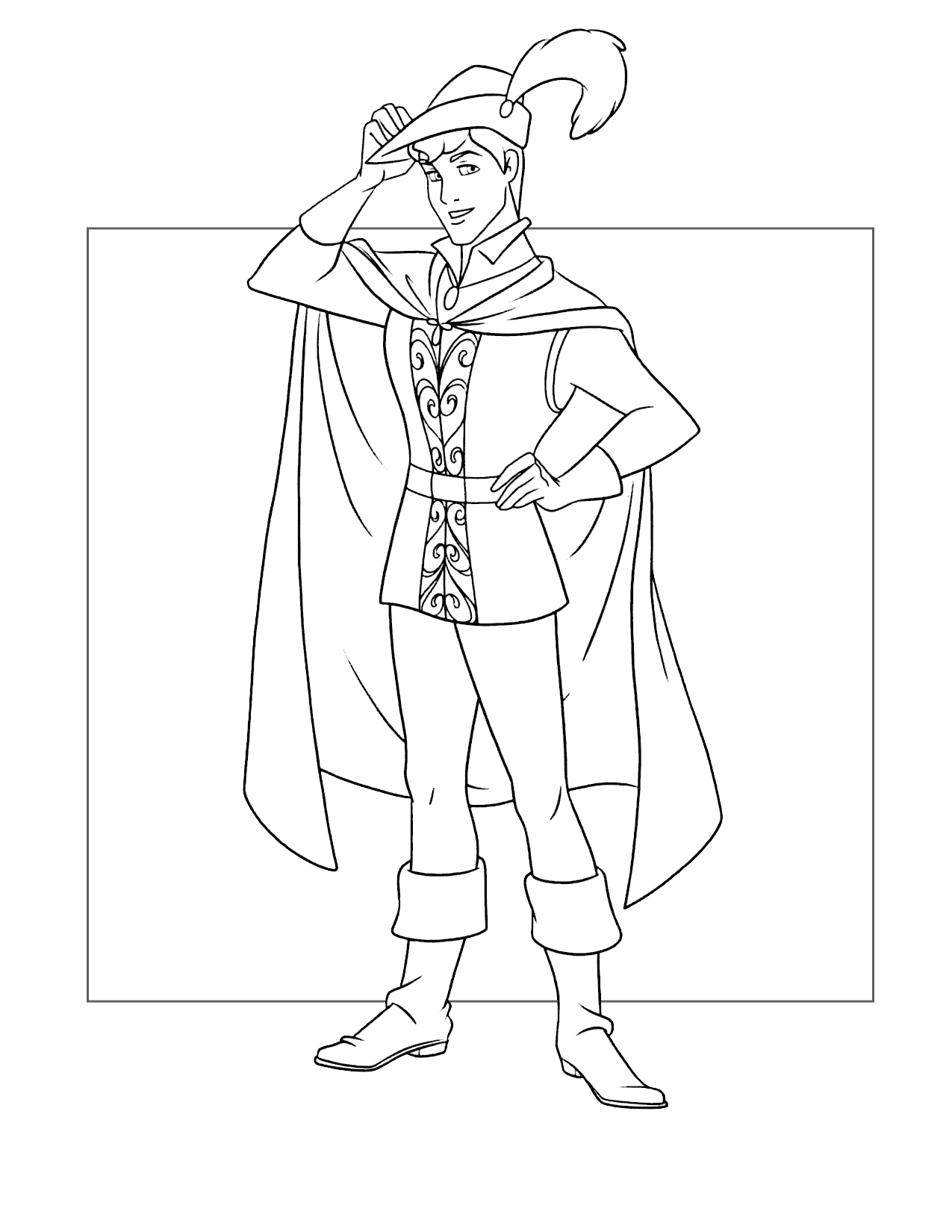 Prince Phillip Sleeping Beauty Coloring Pages
