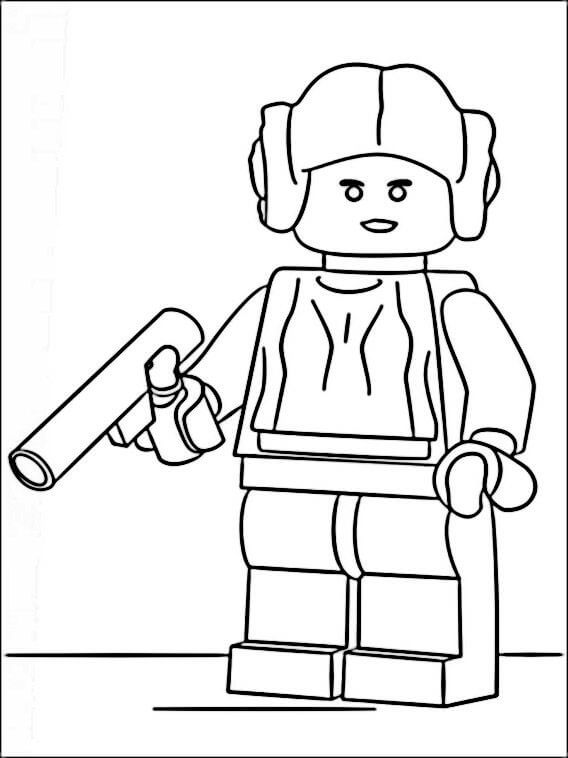 Princess Leia Lego Star Wars Coloring Pages2