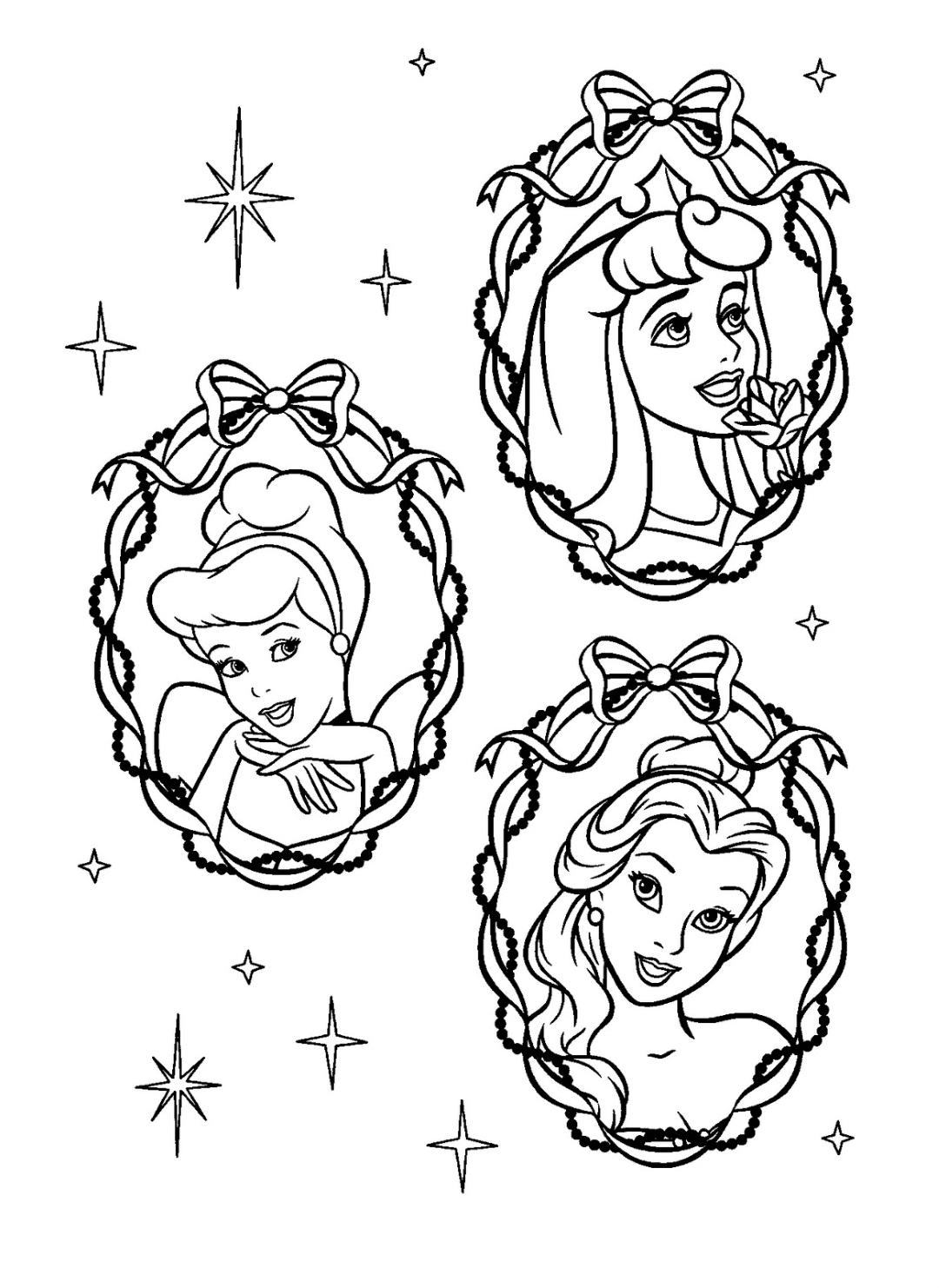 Print Disney Princess Coloring Pages