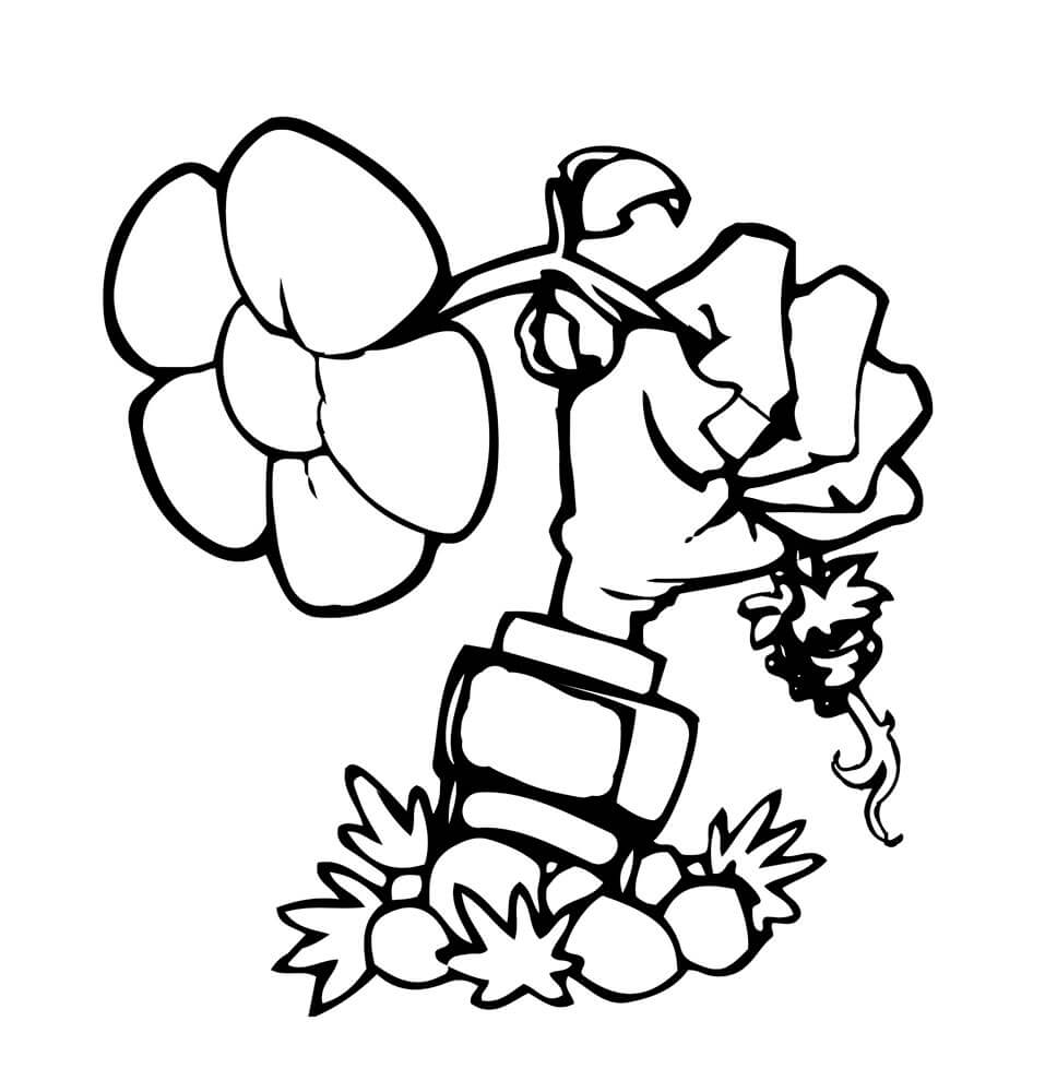 Print Plants Vs Zombies Coloring Pages2