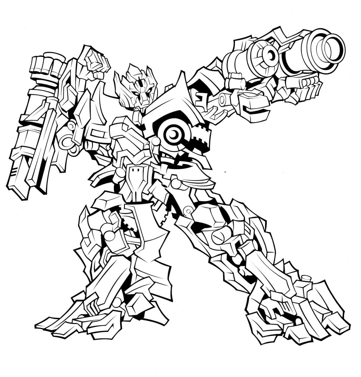 Print Transformers Coloring Page Free