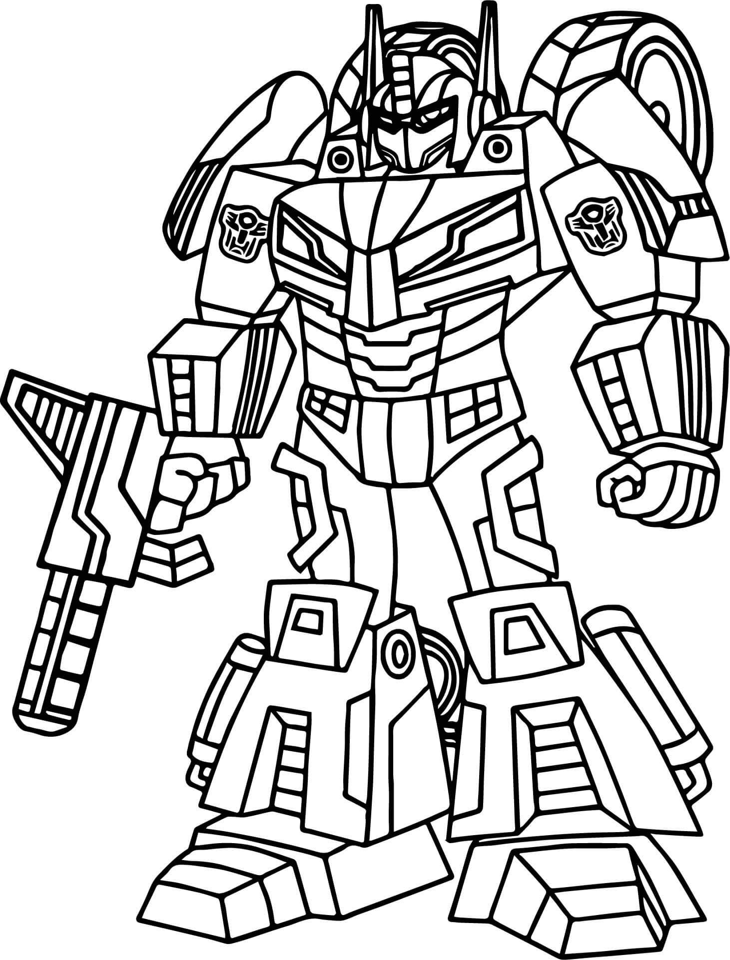 Print and Color Transformer Picture