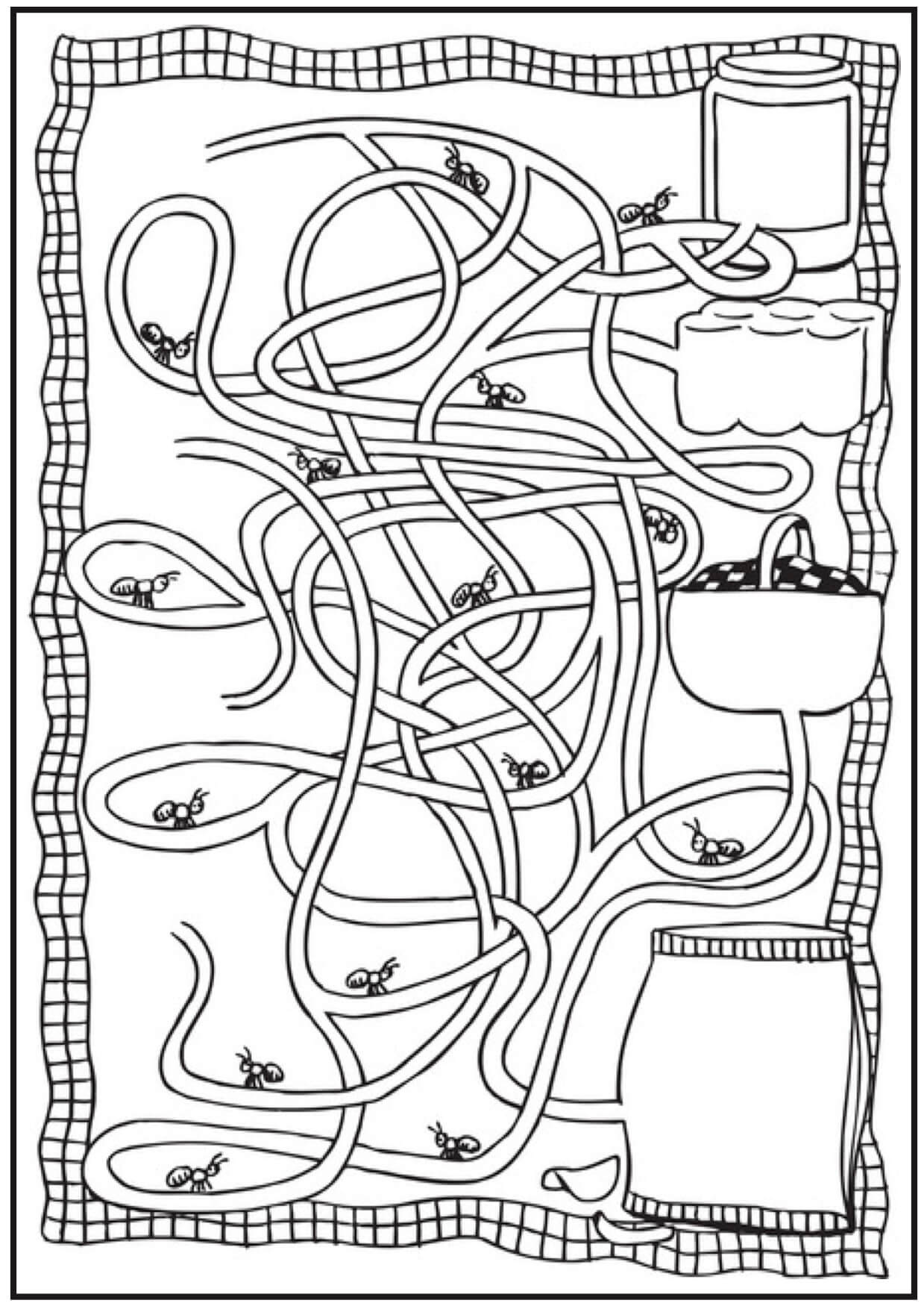 Printable Ant Maze