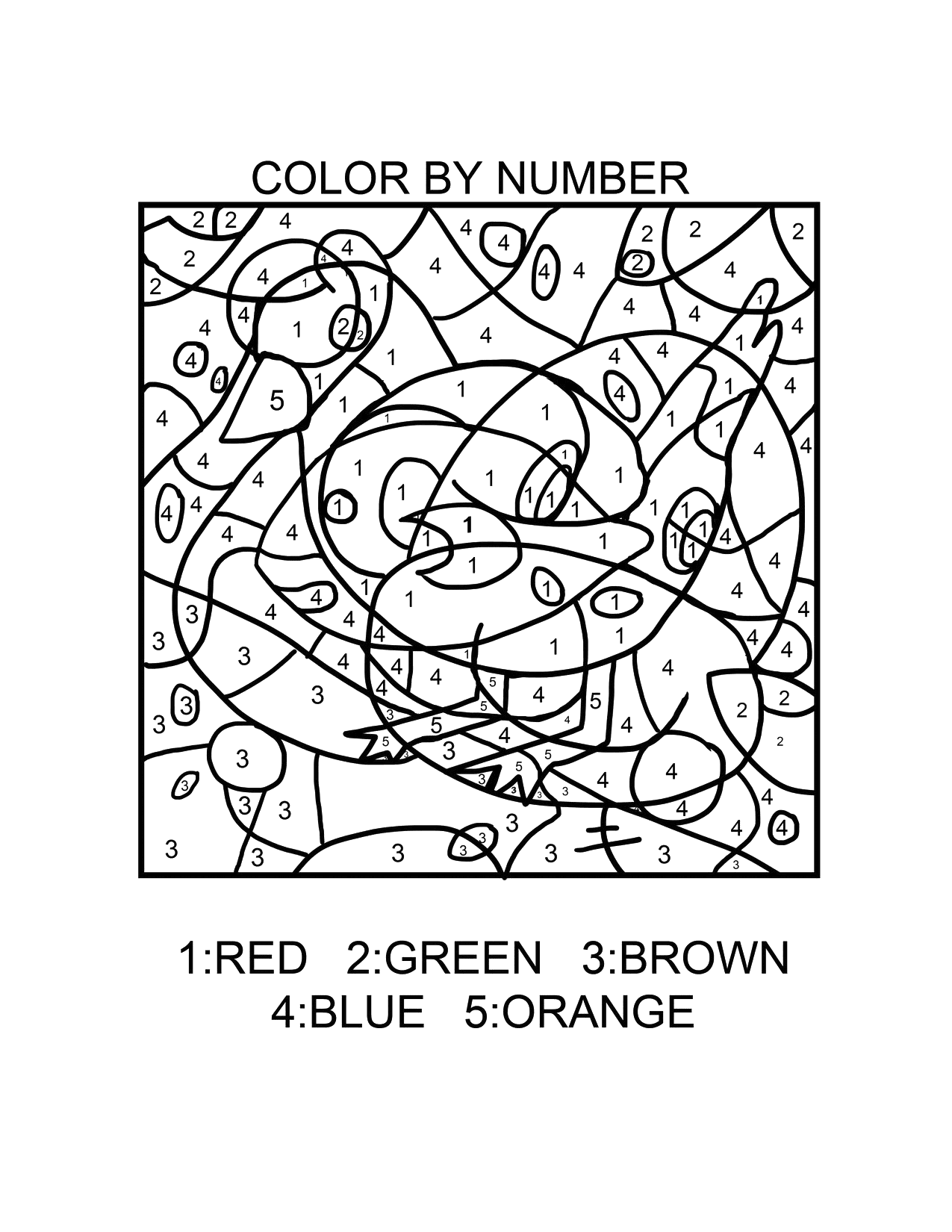 Printable Color By Number