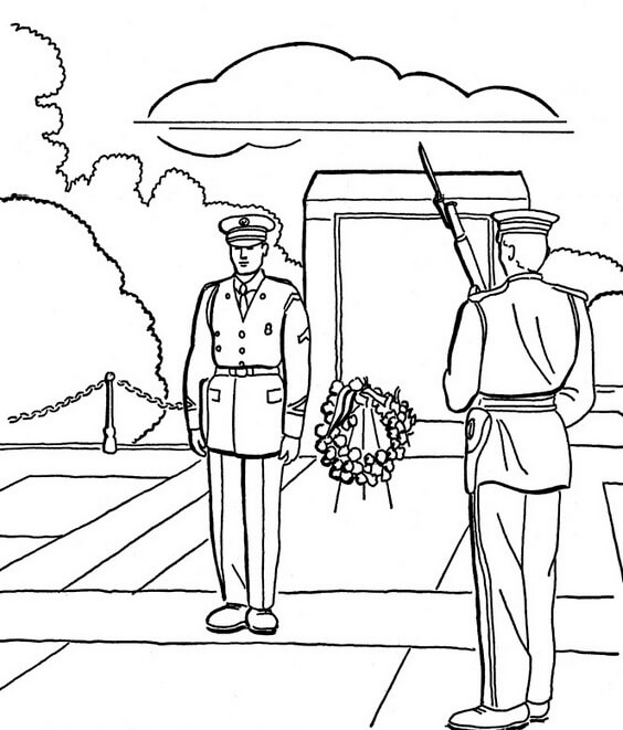Printable Memorial Day Coloring Page