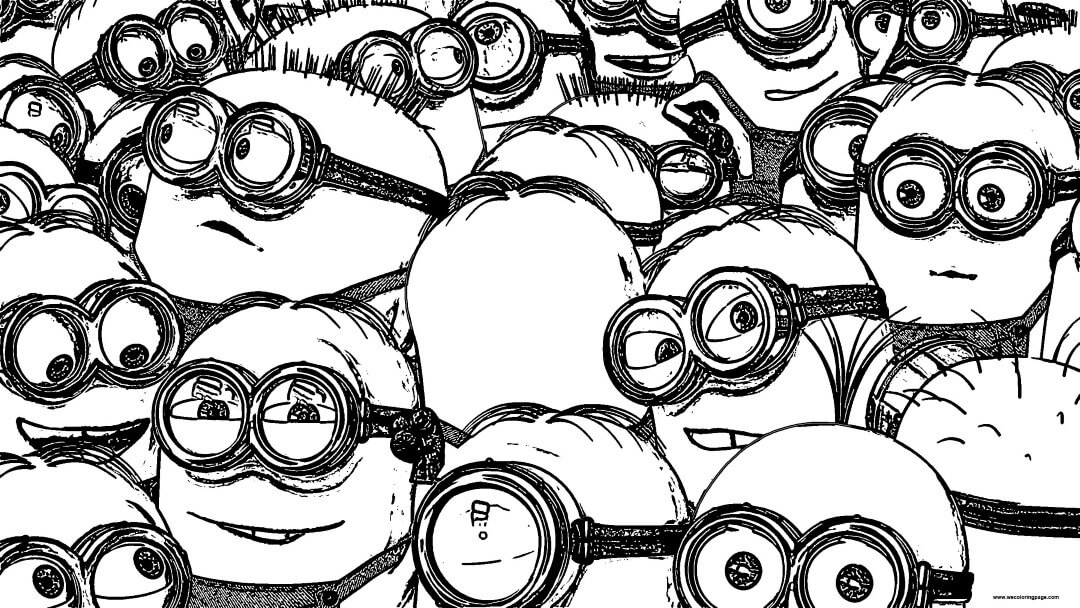 40 Top Coloring Pages Printable Minions Pictures