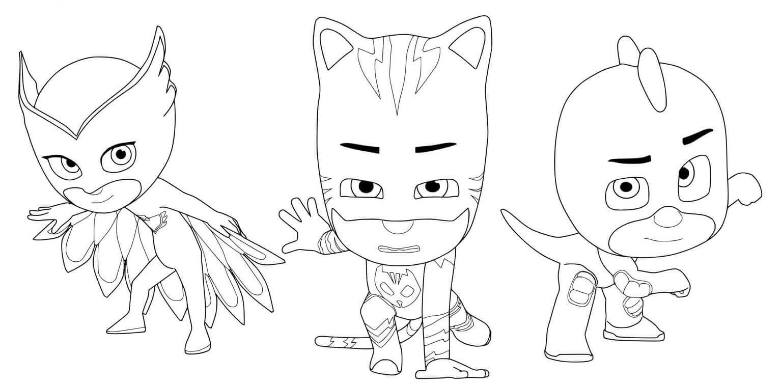 Christmas 24+ Pj Masks Coloring Pages Printable (Free Printables)