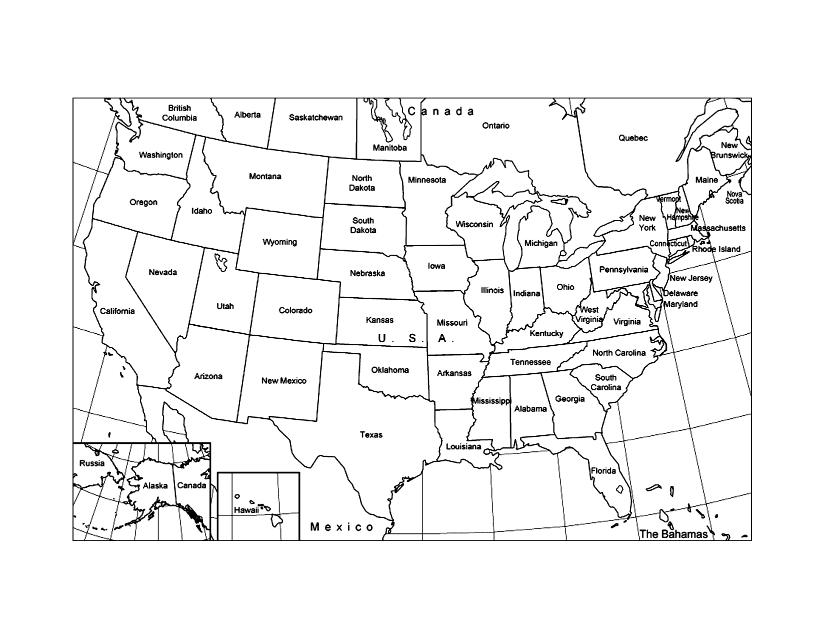 Printable Usa Map