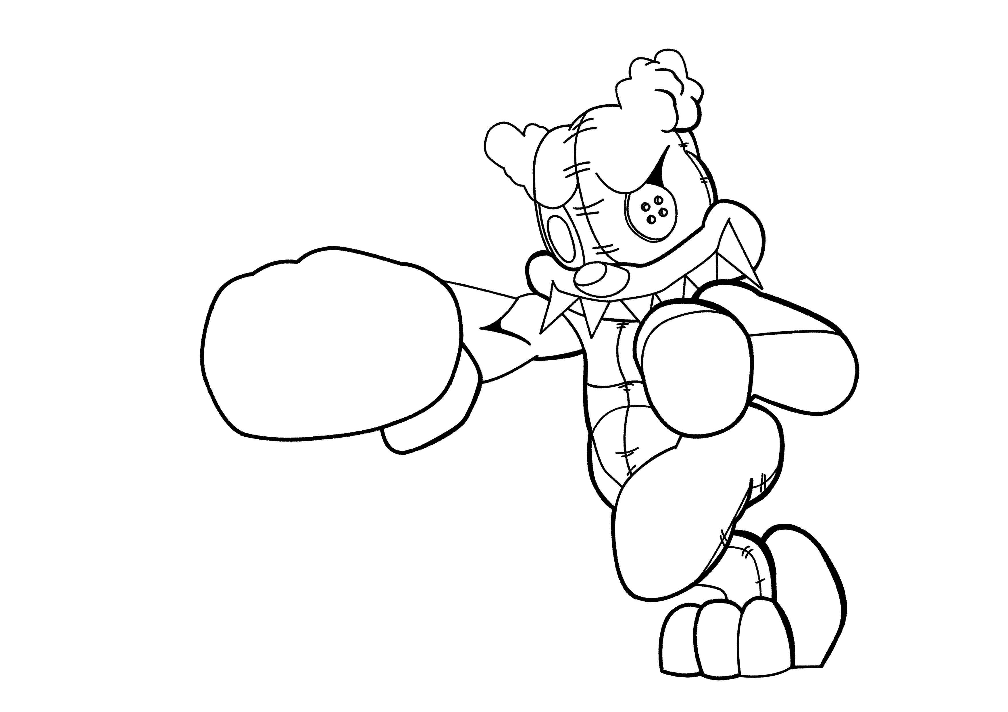 Punch It Coloring Page By Kevin Egnichie