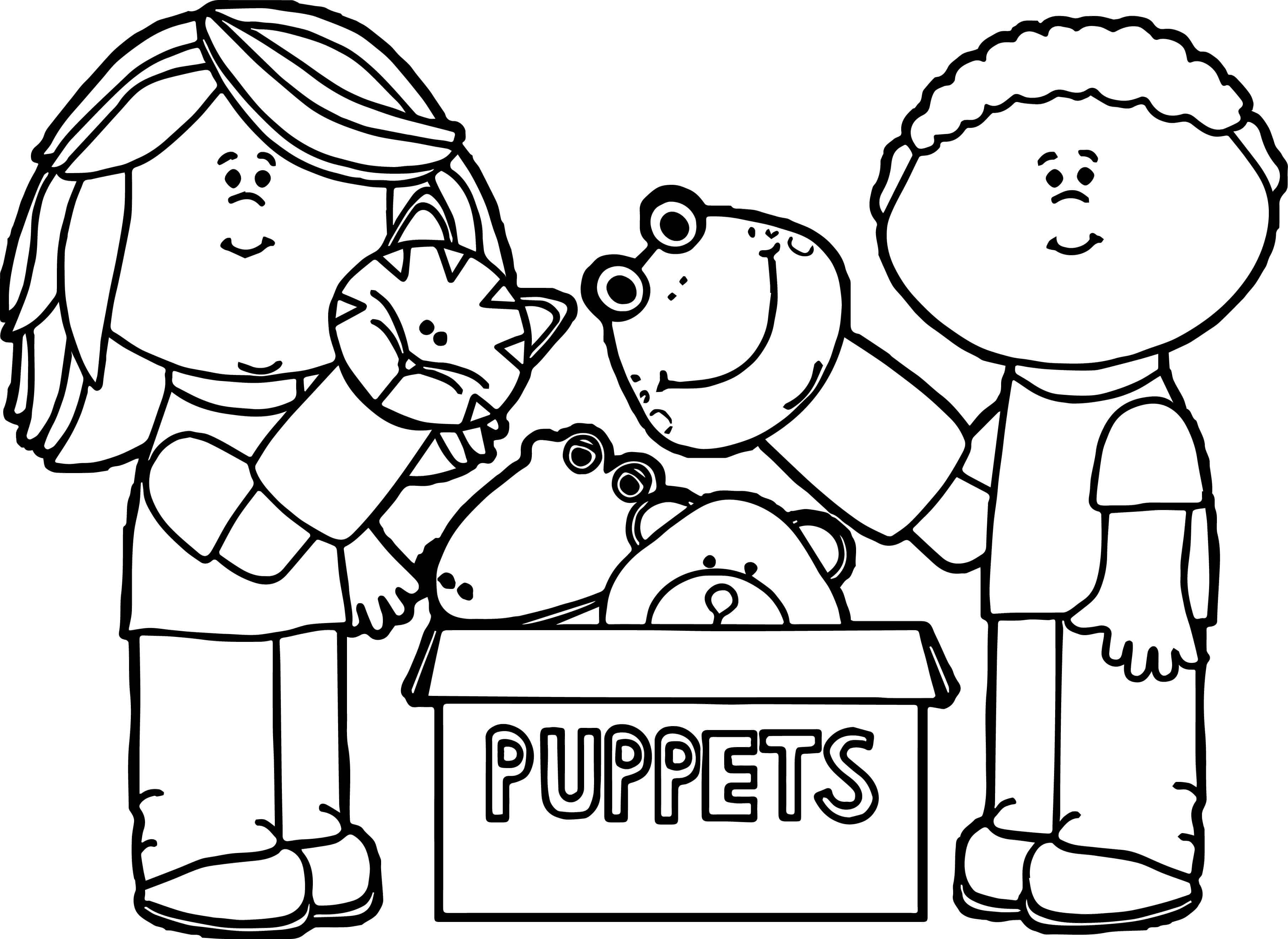 Puppet Doll Coloring Pages