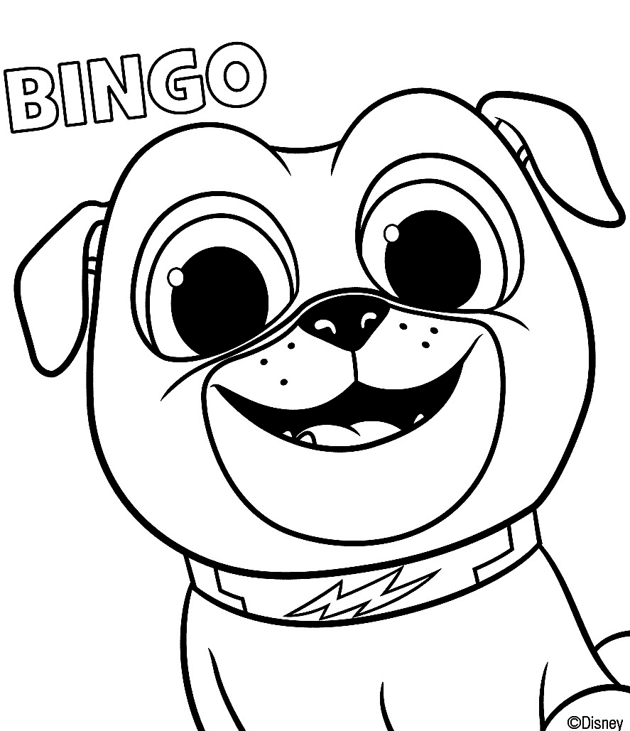 Puppy Dog Pals Coloring Pages - Bingo