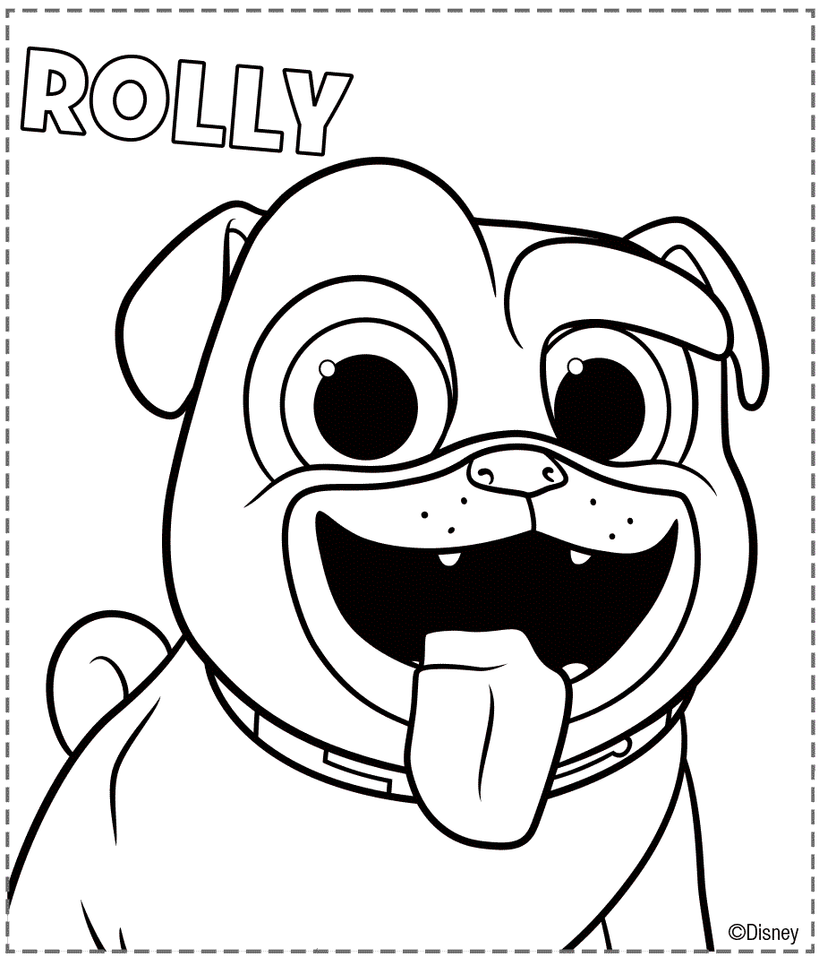 Puppy Dog Pals Coloring Pages - Rolly