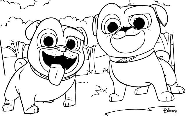 Animal Puppy Printable Coloring Pages