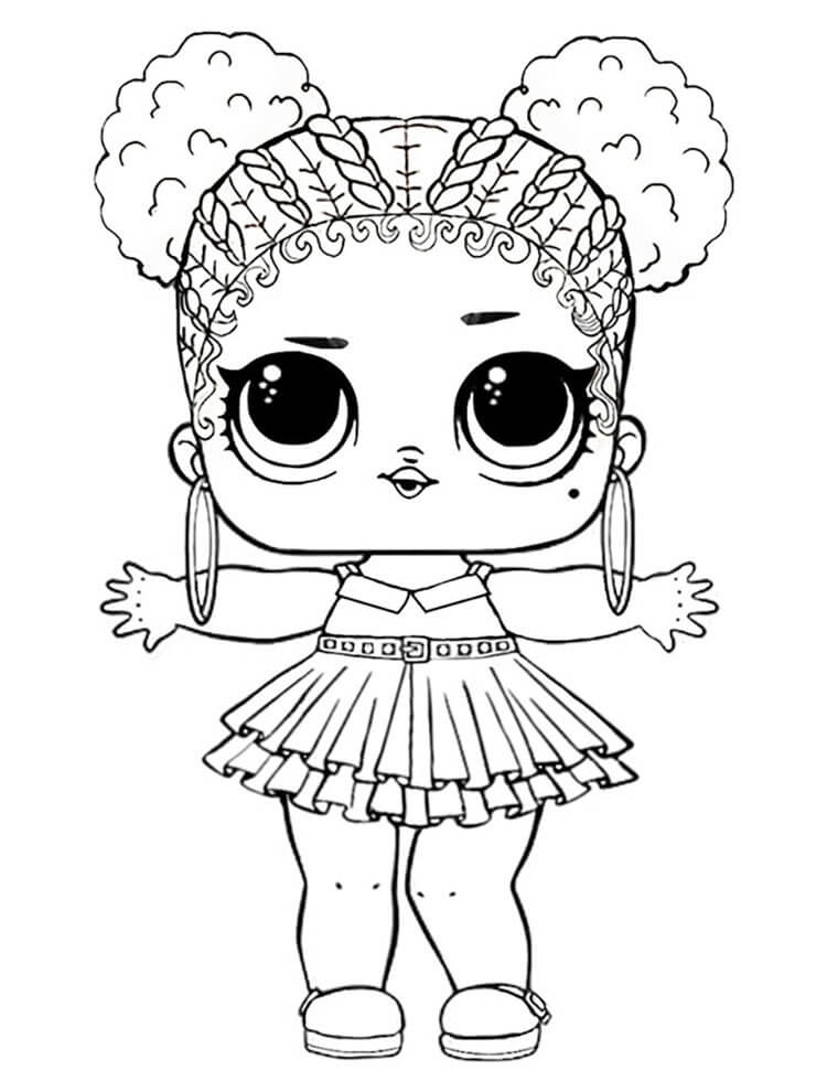 Purple Queen Lol Doll Coloring Pages
