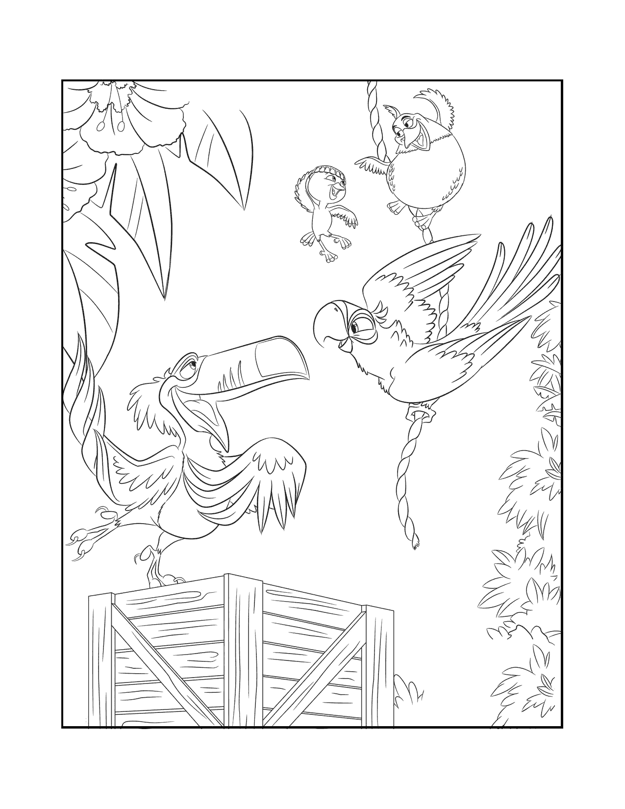 Rafael And Nico Rio Coloring Pages