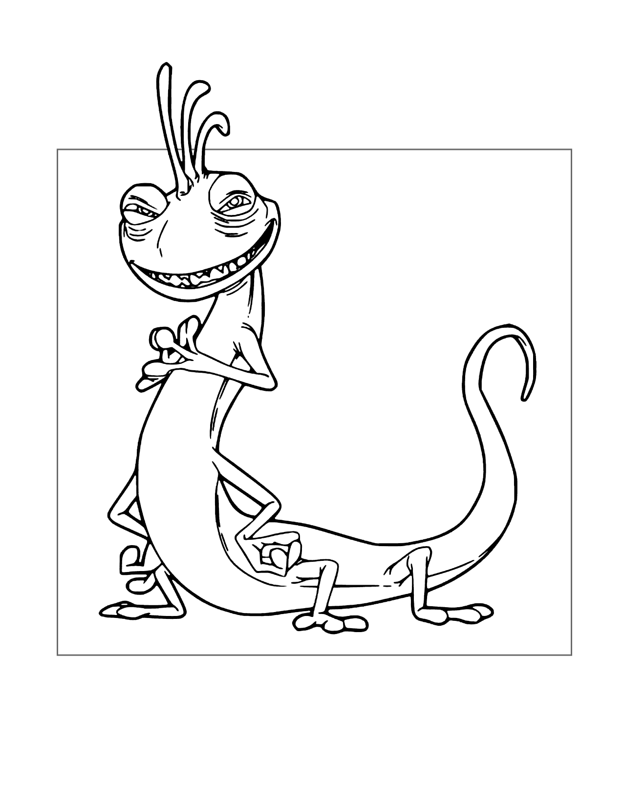 Randall Monsters Inc Coloring Page