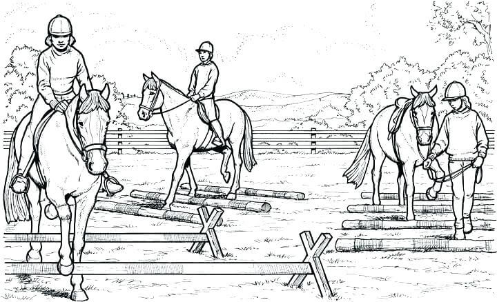 Realistic Horse Coloring Pages2