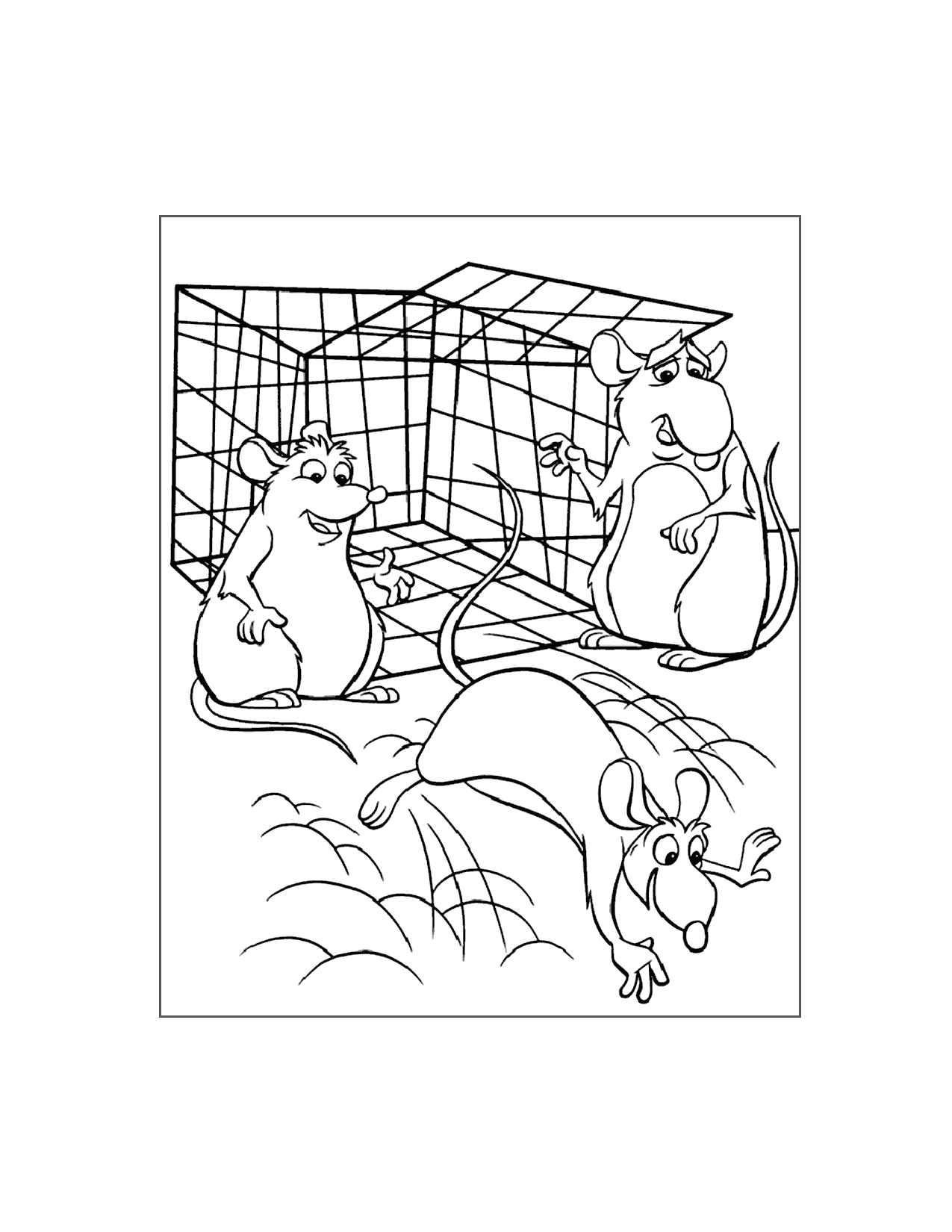 Remy Escapes Ratatouille Coloring Page