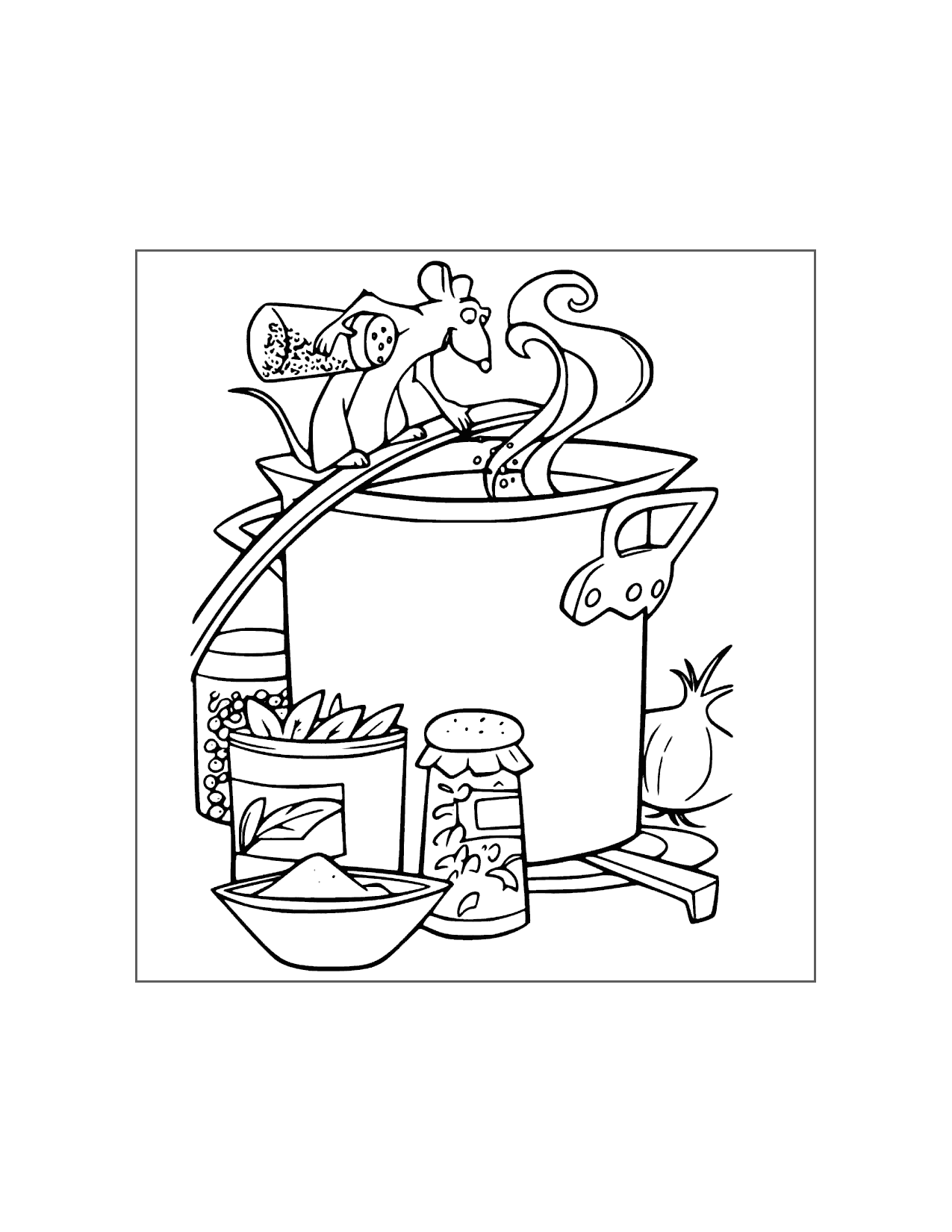 Remy Ratatouille Coloring Page