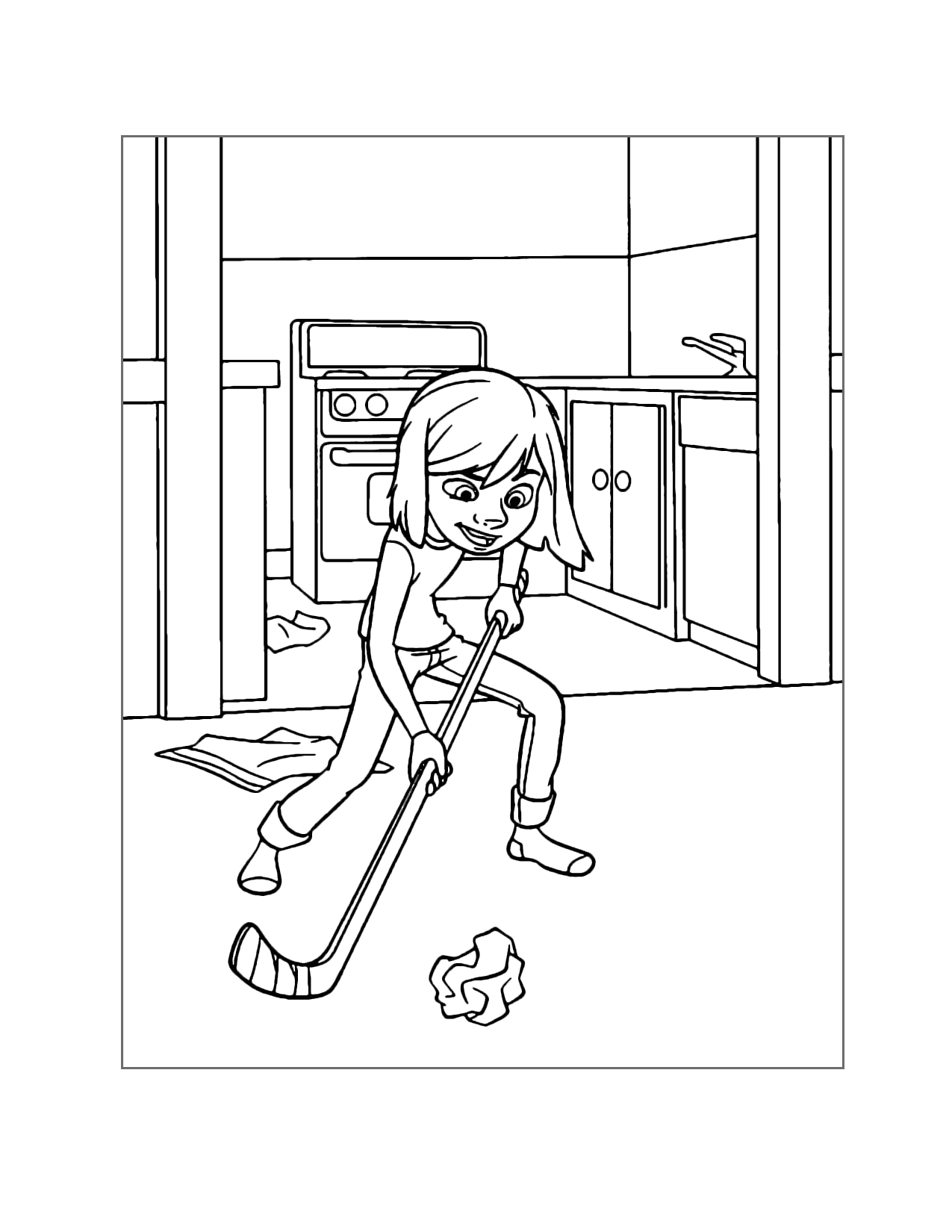 Riley Inside Out Coloring Page