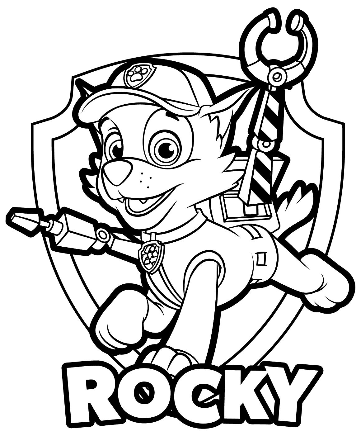 Rocky - Paw Patrol Coloring Pages