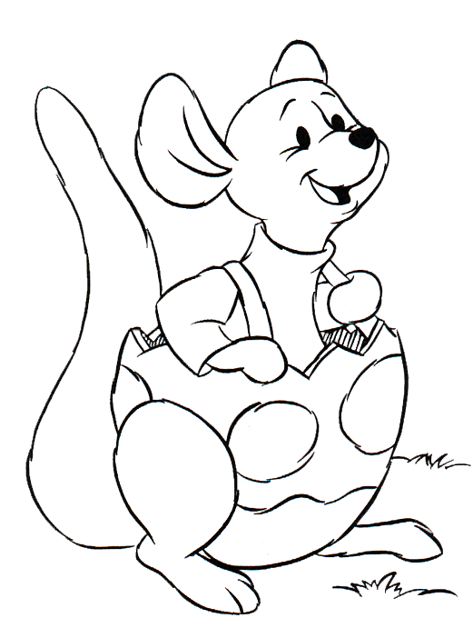 Roo Easter Coloring Pages